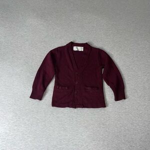 FlynnO’Hara Uniforms Plain Solid V-Neck Cardigan Sweater